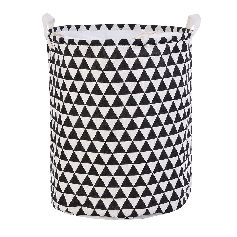 1pc Cotton And Linen Dust Collecting Bucket Hamper Washing Toy Dirty Clothes Storage Organizer Laundry Baskets Bin 35x45cm: E7 35x45cm