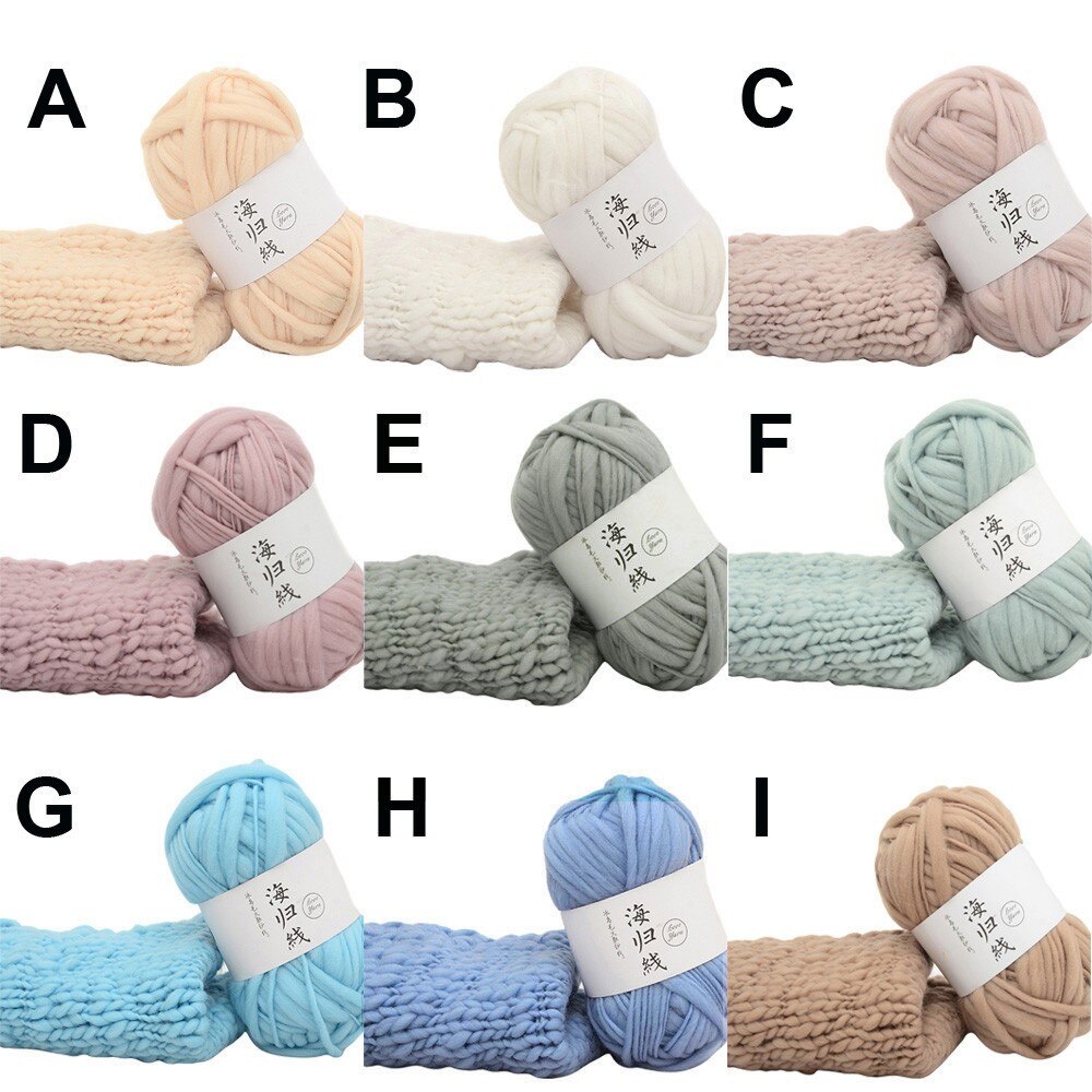 Handmade multicolor knitted yarn ball winter cold protection homemade scarf fiber yarn DIY knitting ball of yarn