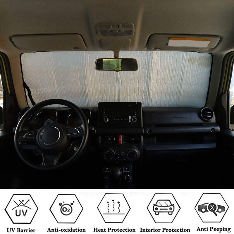 GAFAT Suzuki Ignis/Facelift Hybrid 2017-2024 2025 zonwering voorruit interieur Suzuki Ignis II vanaf 2017 - voorruit zonwering zonneklep koeling UV-bescherming