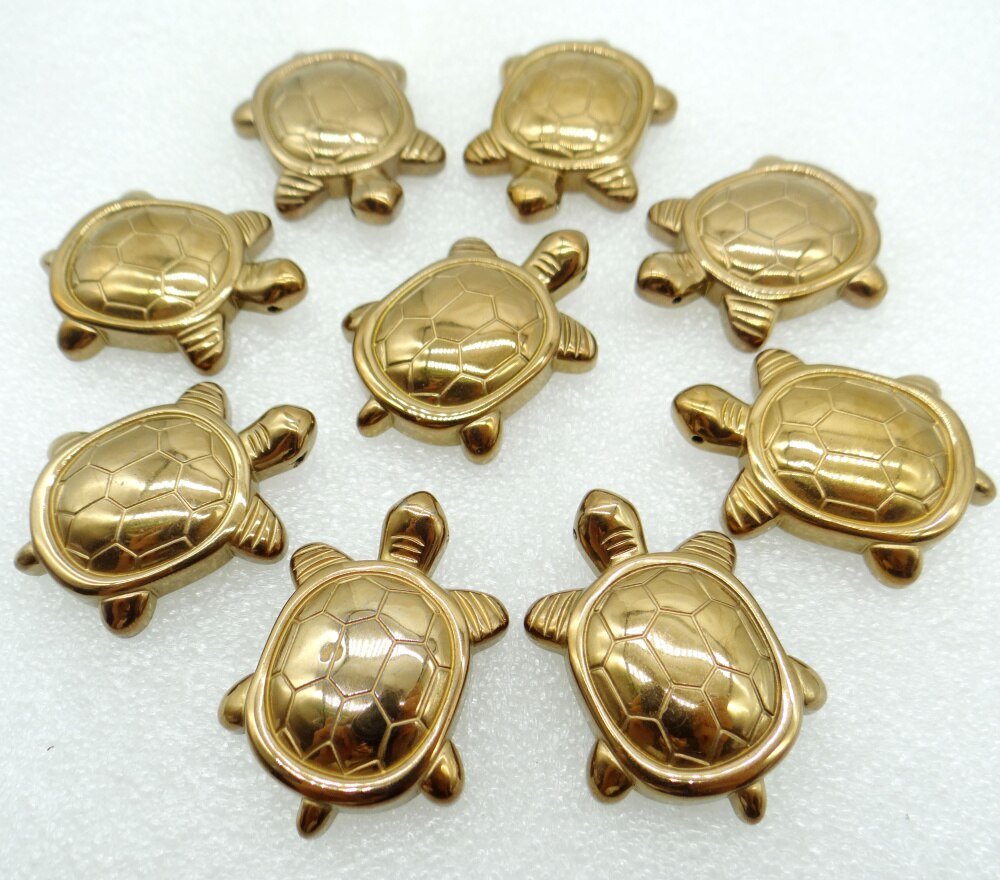 Natürliche Stein Titan Hämatit schildkröte anhänger perlen Edelstein für diy schmuck machen halskette Für Frauen Männer 1 stücke: NO.6