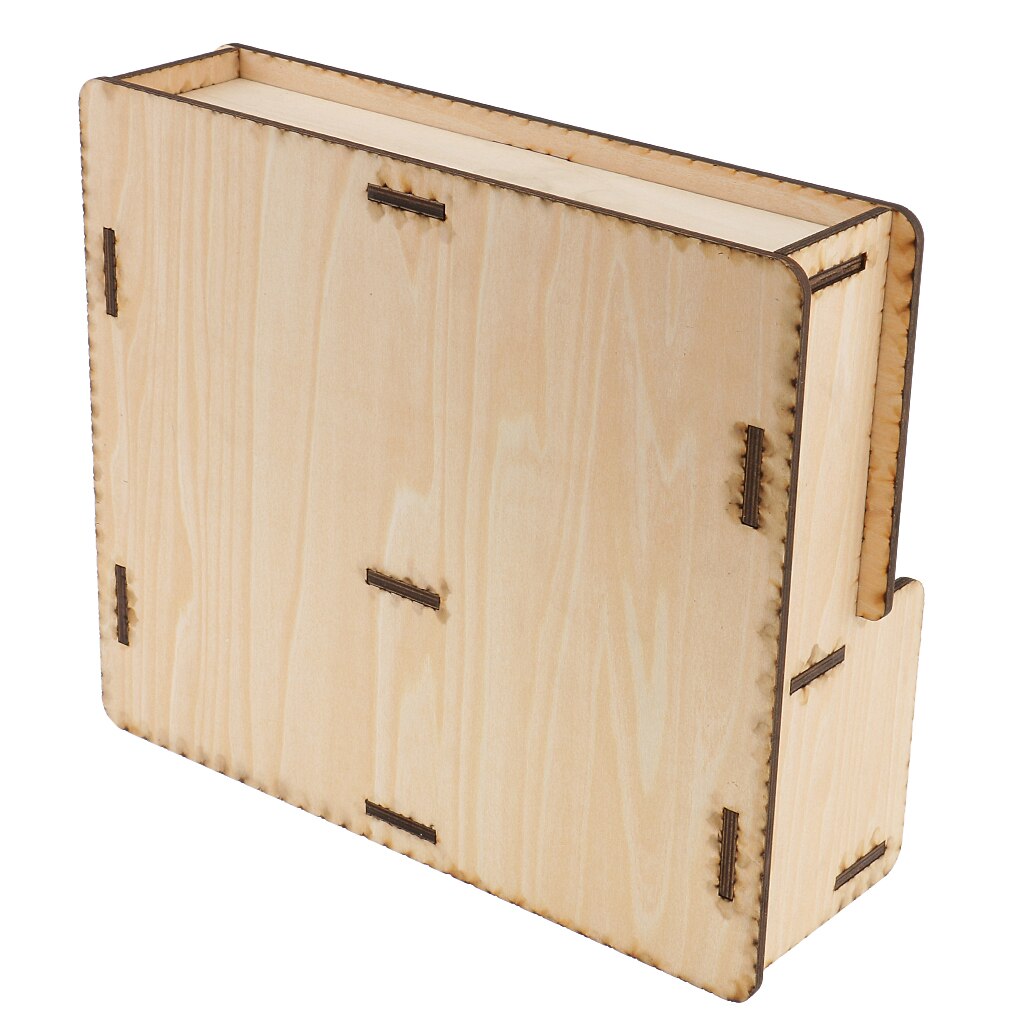 Unfinished Wooden Storage Box for Leather Crafts Tools Accessories,Modeling Tools, Painting Brushes, Storage