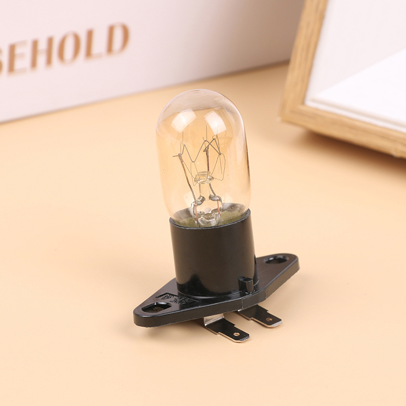 Bombilla LED de 250V y 20W para horno microondas, Bombilla para electrodomésticos pequeños con Base para horno, estufa y refrigerador, no regulable
