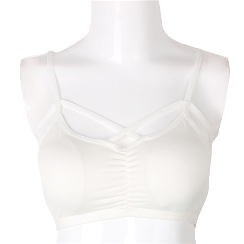 Women Summer Bra Cut Out Underwear Crop Top Lassock Pubertas Girls Strappy Halter Top