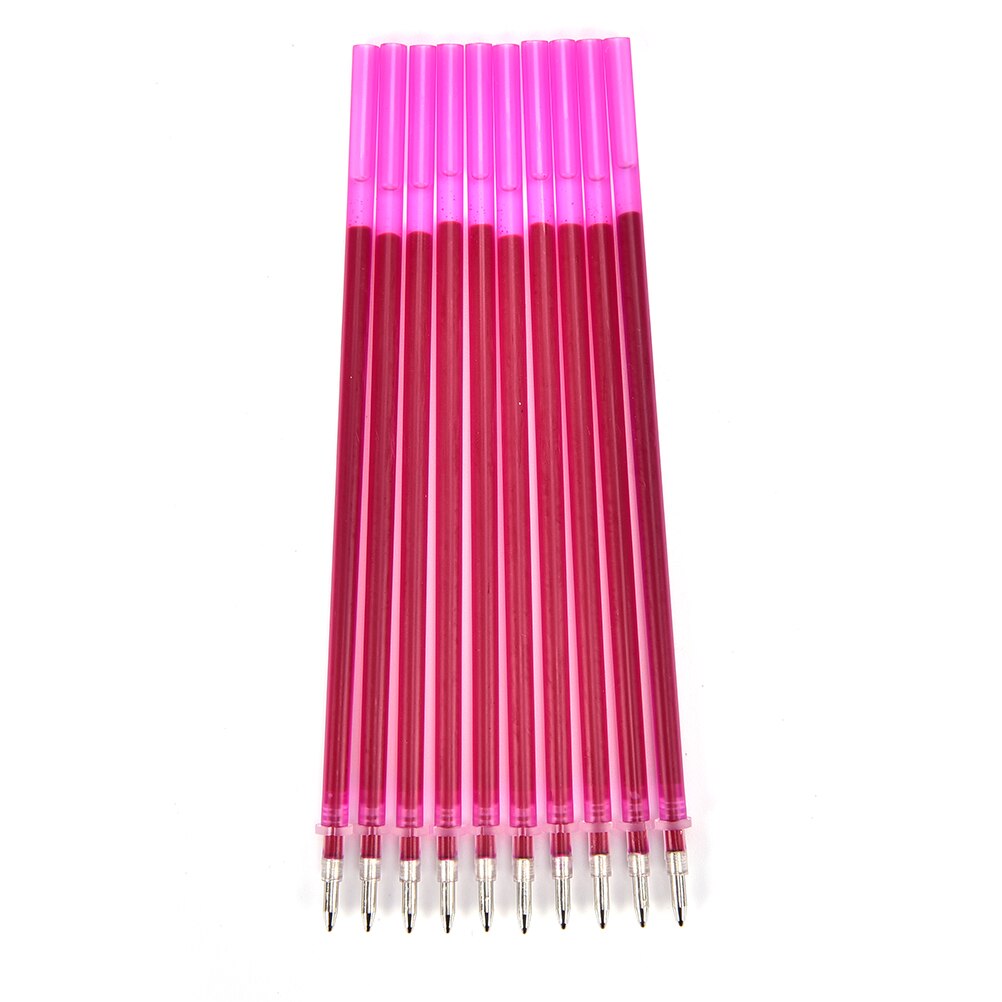 10PCS High Temperature Disappearing Pen DIY Sewing For Cloth And Leather Plastic Ironing Heat Fades Disappearing Refill: randomly