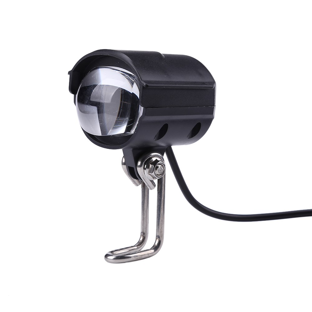 Faro a LED per bicicletta, luce anteriore per bicicletta elettrica, 6-48 V, luce posteriore universale super luminosa, faro anteriore e posteriore, con linea di 50 cm, cavo core 2 pin