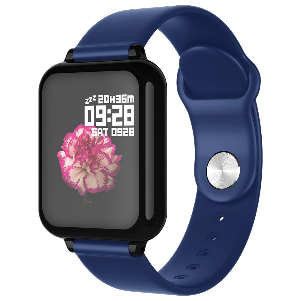 Smart Horloge Met Drie-Assige Sensor Hartslag Bloeddruk Smartwatch Bluetooth Verbinden Fitness Beweging Voor Android Ios: Blue