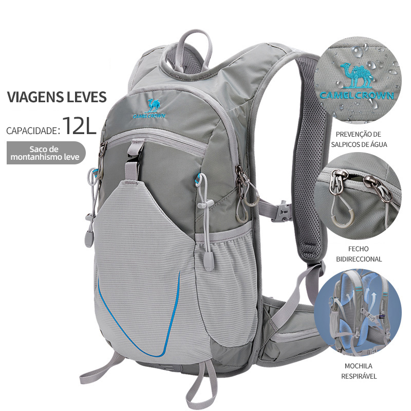 GOLDEN CAMEL Hiking Backpacks Men Women Mountaineering Bags for Men Sport Schoolbag Cross-country Running Cycling Outdoor Travel: GRAY