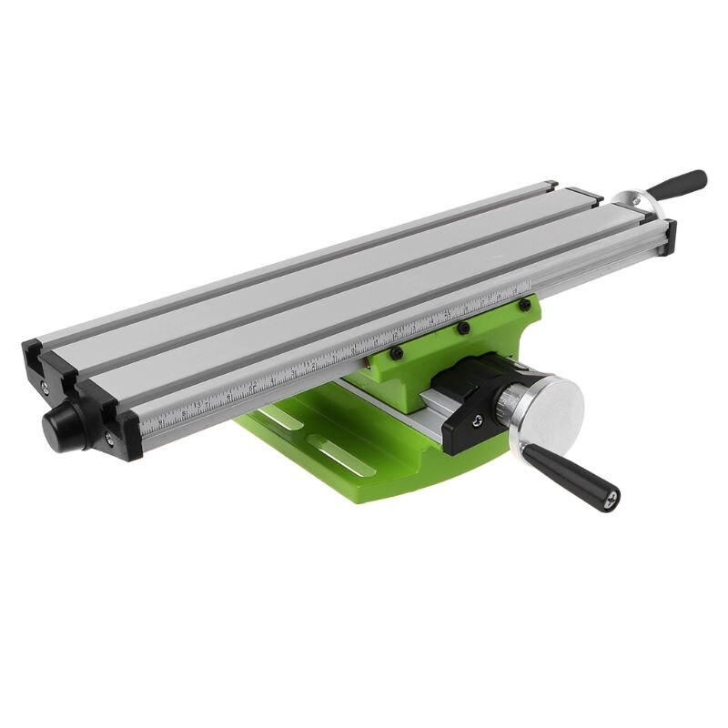 Mini Milling Machine Bench Work Table Vise Fixture Worktable X-Y 2 Axis Adjustment Coordinate Table for Bench Drill Press