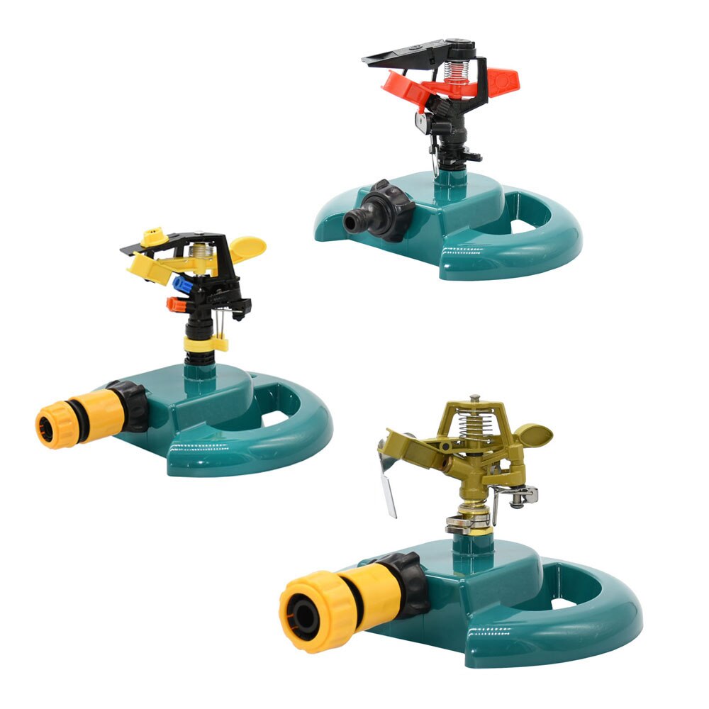 Garden Lawn Rotary Watering Sprinklers With Nozzle Support Automatic 360 Degrees Farm Rocker Sprinkler Irrigation Water