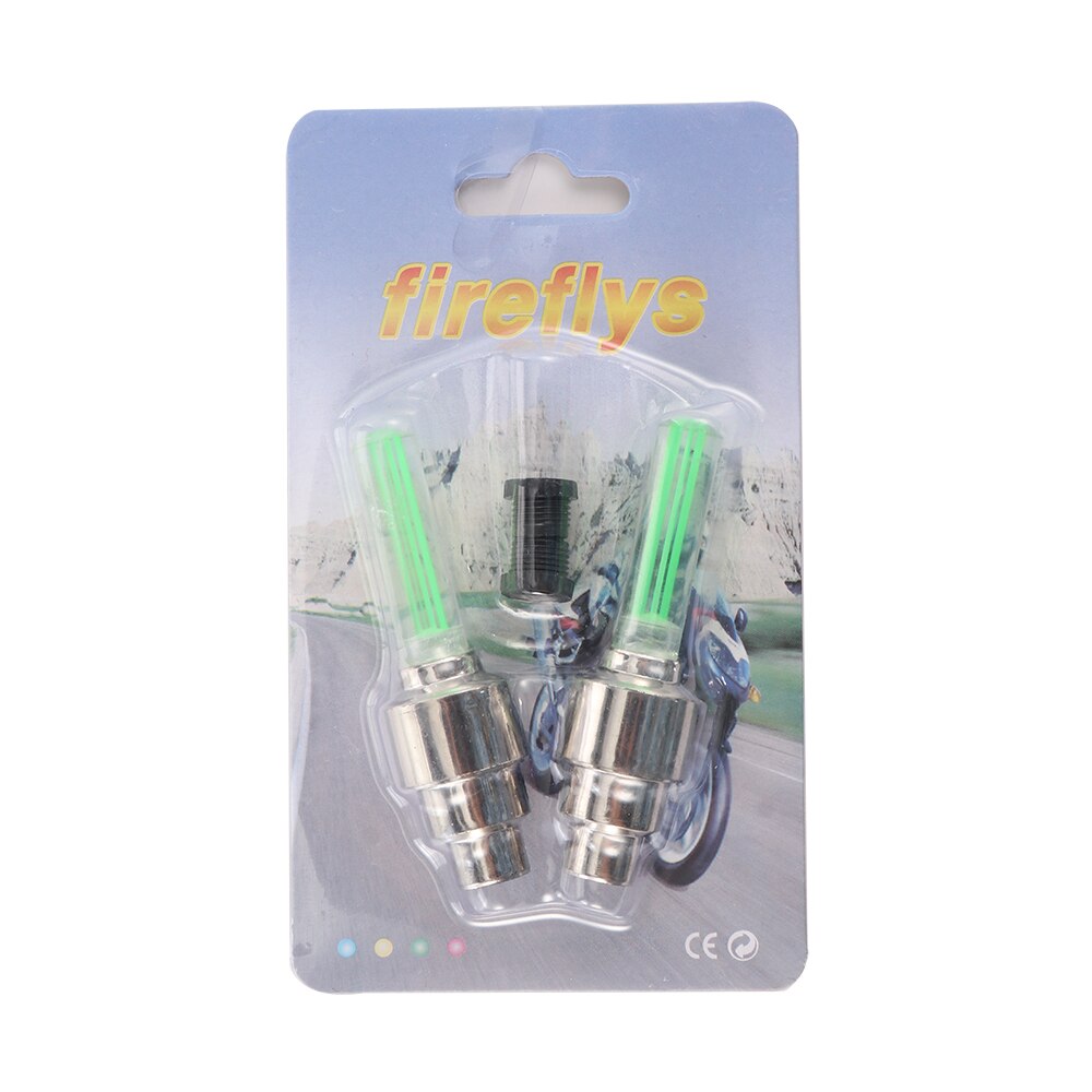 Highlight Light Stick Type Wheels Valve Core Nozzle Lamp Bicycle Tire Light Bicycle Accessories Mountain Bike Equipment