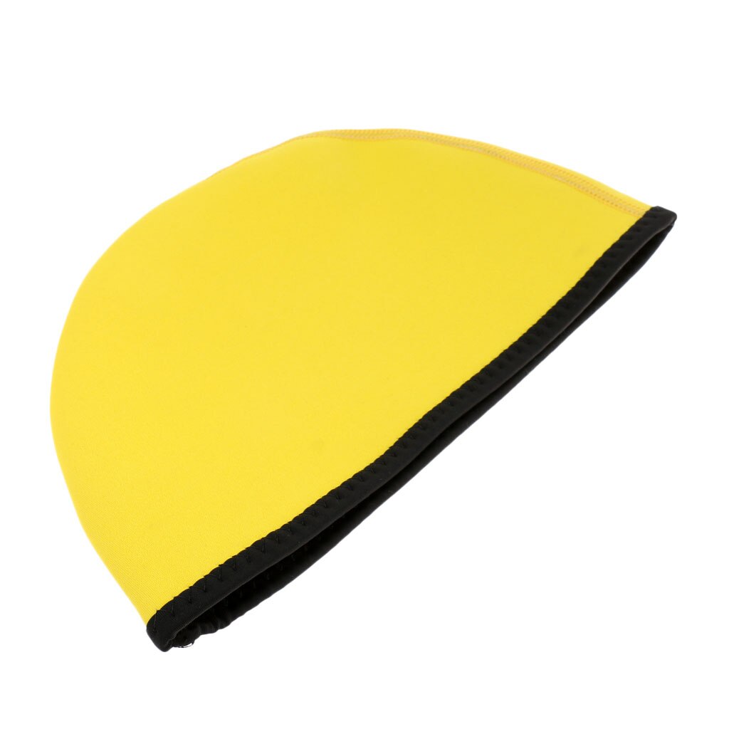 Beanie Hut 2mm Neopren Stretchy Warme Wasserdichte Segel Surf Wandern Schwimmen Kappe: Yellow S 53 to 57cm