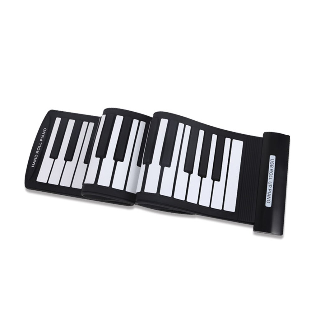 Draagbare 61 toetsen flexibele oprolbare piano usb midi elektronisch keyboard handrolpiano