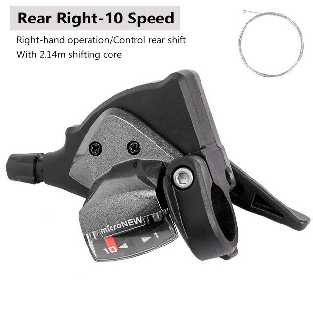 microNEW MTB Derailleur Front Rear Shift Lever 7/8/9/10/11 Speed MTB Mountain Bike Shifter Bicycle Shifting Bicycle Parts: Rear Right 10 Speed