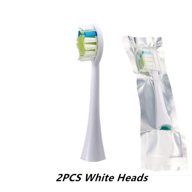 2/3 PCs Replacement Toothbrush Heads Independent hygienica Packed With Cap Compatible With SOOCAS X3 SOOCARE Electric Toothbrush: 2PCS White Heads