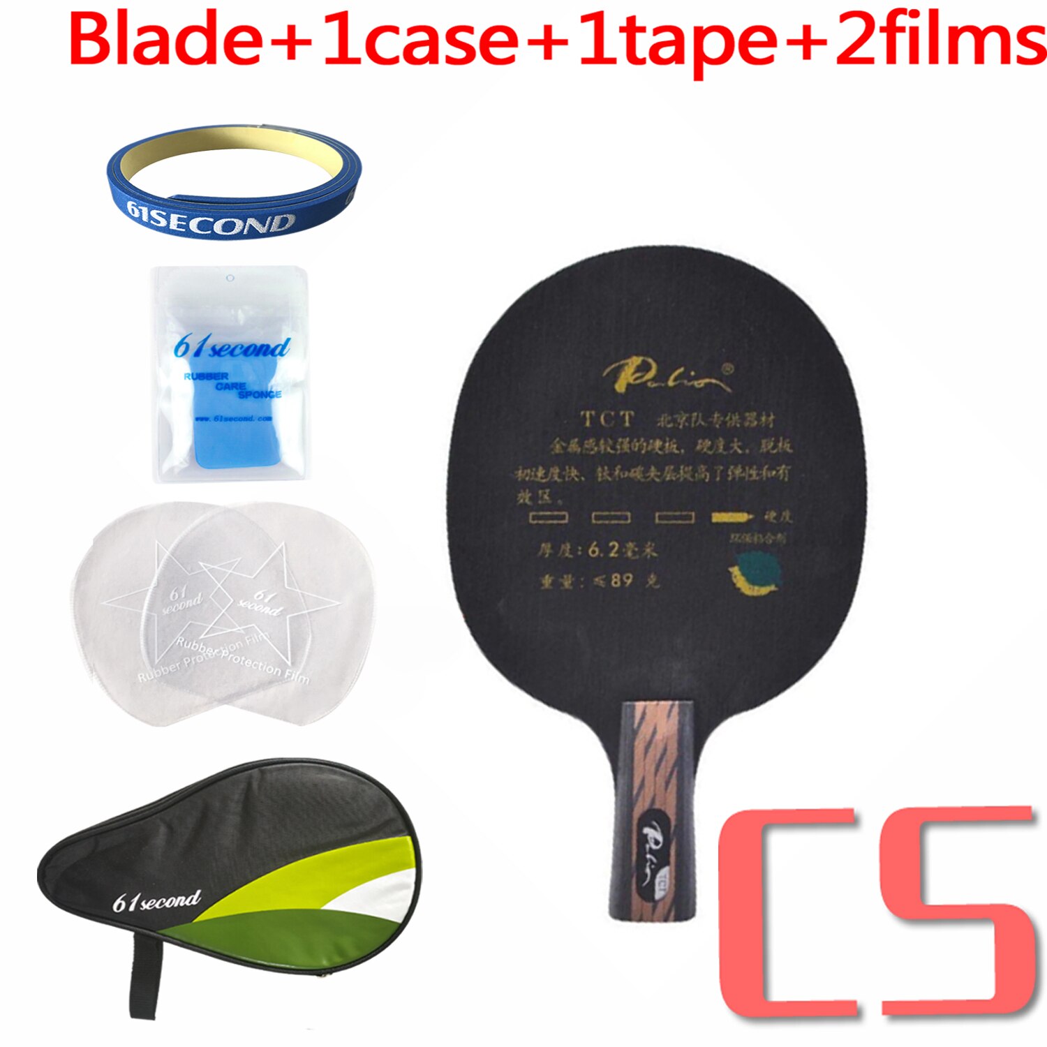 Original Palio TCT Ti + Carbon tischtennis pingpong klinge: CS with HM  case