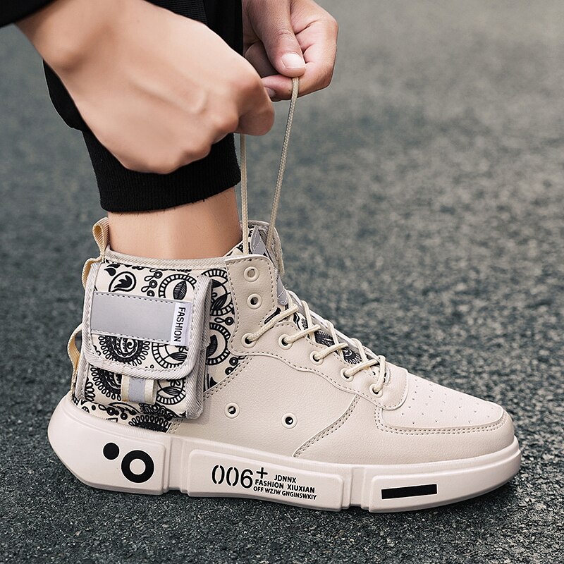 Mænd fritidssko drengetrend komfortabelt mærke mænd lomme sneaker fritidssko zapatillas hombre sko til mænd