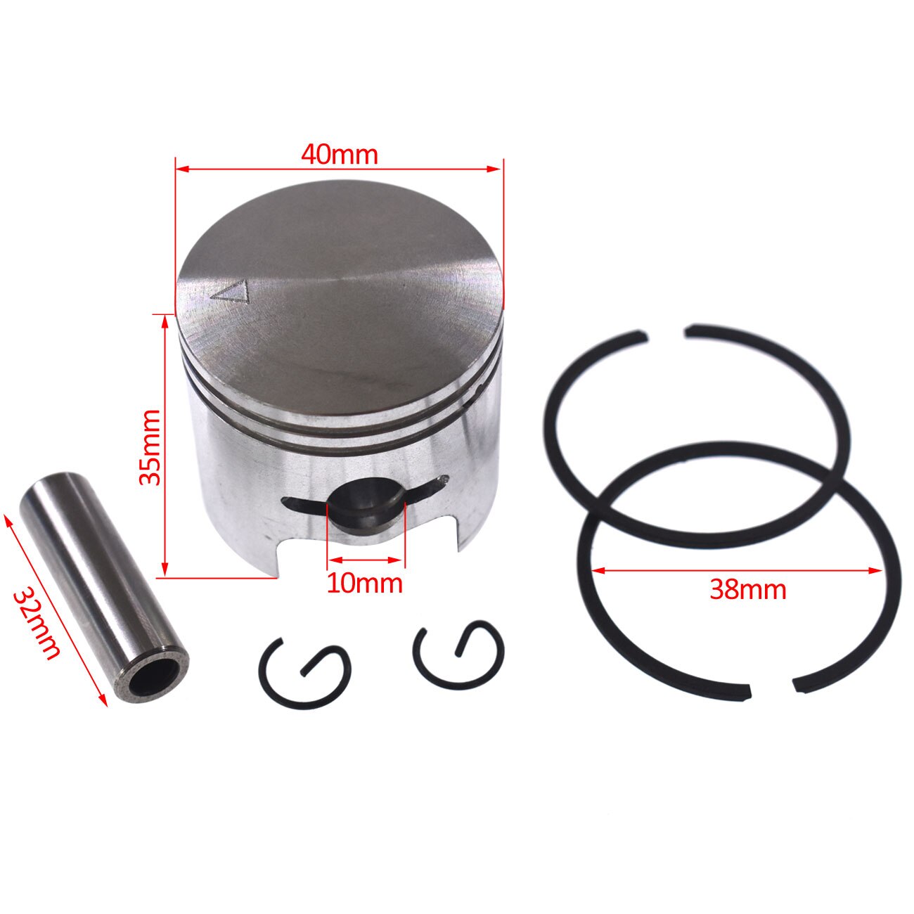 Kit Segment Piston Moto STD 49mm - Compatible XV250 XV 250 Virago 89-93 & XV250S 94-08