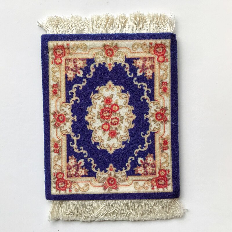 Nordisk vintage vävda tofsar bordstablett glasunderlägg kök vardagsrum bordsmatta dekoration värmetålig kaffekopp mattdynor: 3