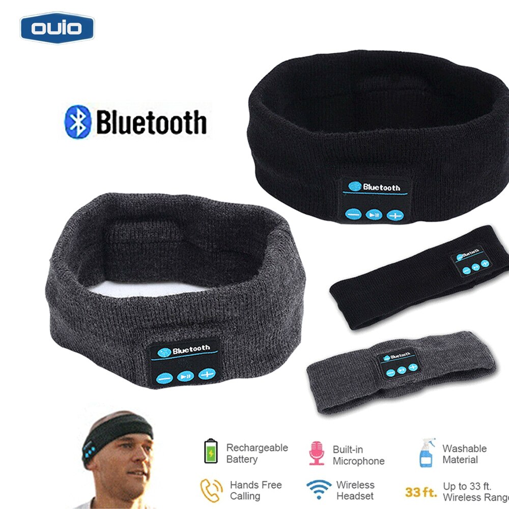 Bluetooth Kopfhörer SportsHeadband Komfortable Gestrickt Schweiß Beständig Stirnband Smart Outdoor Sport Fashionwireless Kopfhörer