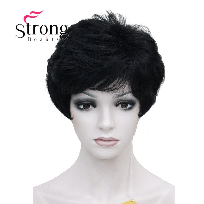 StrongBeauty Dame Frauen Kurze Syntheic Natürliche Welle Perücken Licht Braun Haar Perücke FARBE ENTSCHEIDUNGEN