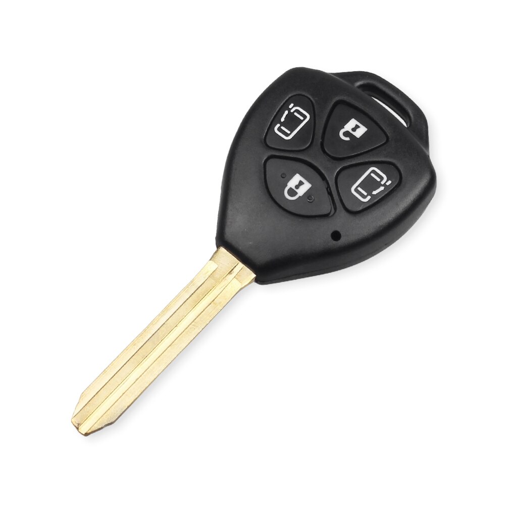 Keyyou 4- knops autosleutelbehuizing voor toyota corolla alphard camry toy 43- bladig