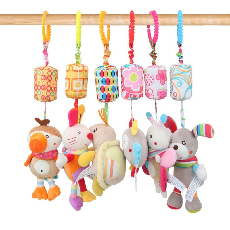 Rattle Toys For Baby Cute Puppy Bee Stroller Toy Rattles Mobile Baby Trolley 0-12 Months Infant Bed Hanging Baby Rattle