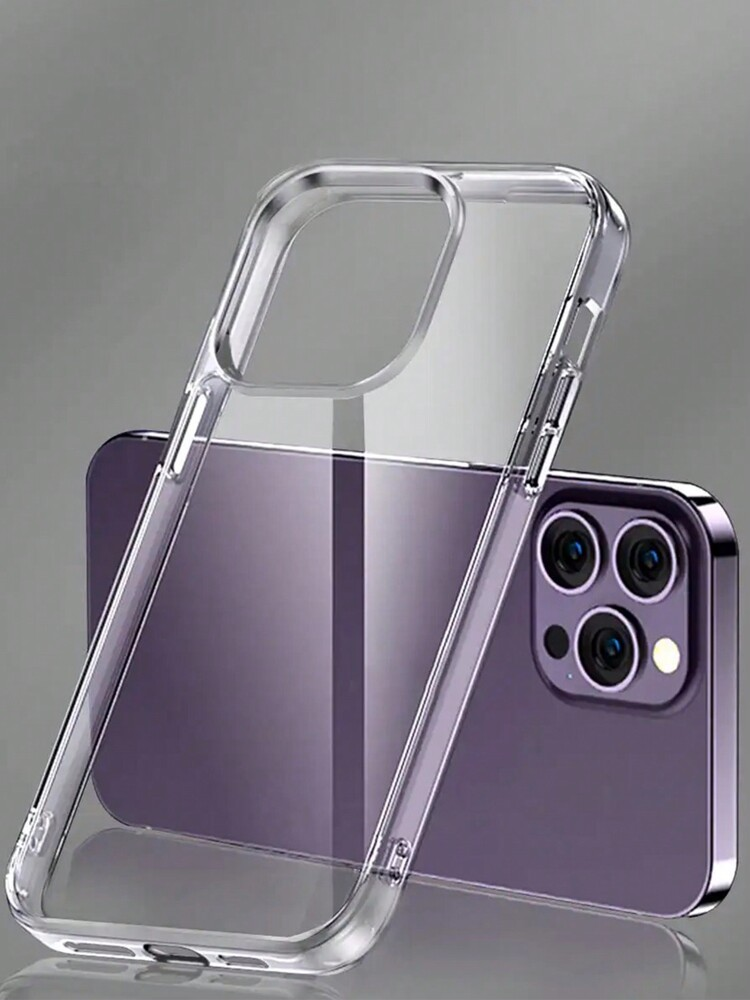 2025 Transparent Phone Case for iPhone 12 13 14 15 16 Pro Max Hard TPU Anti-Fall Cushion Compatible With IPhone Cover Case: Nylon