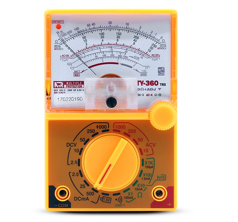 DC/AC 1000V Voltmeter 500mA Ampèremeter 1K Weerstand Meter Analoge Multimeter Tool