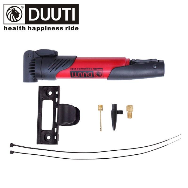 3-Section Multi-Purpose Mini Portable Air Pump US Style Bicycle Tire Air Pump High Pressure Inflator Set: Red