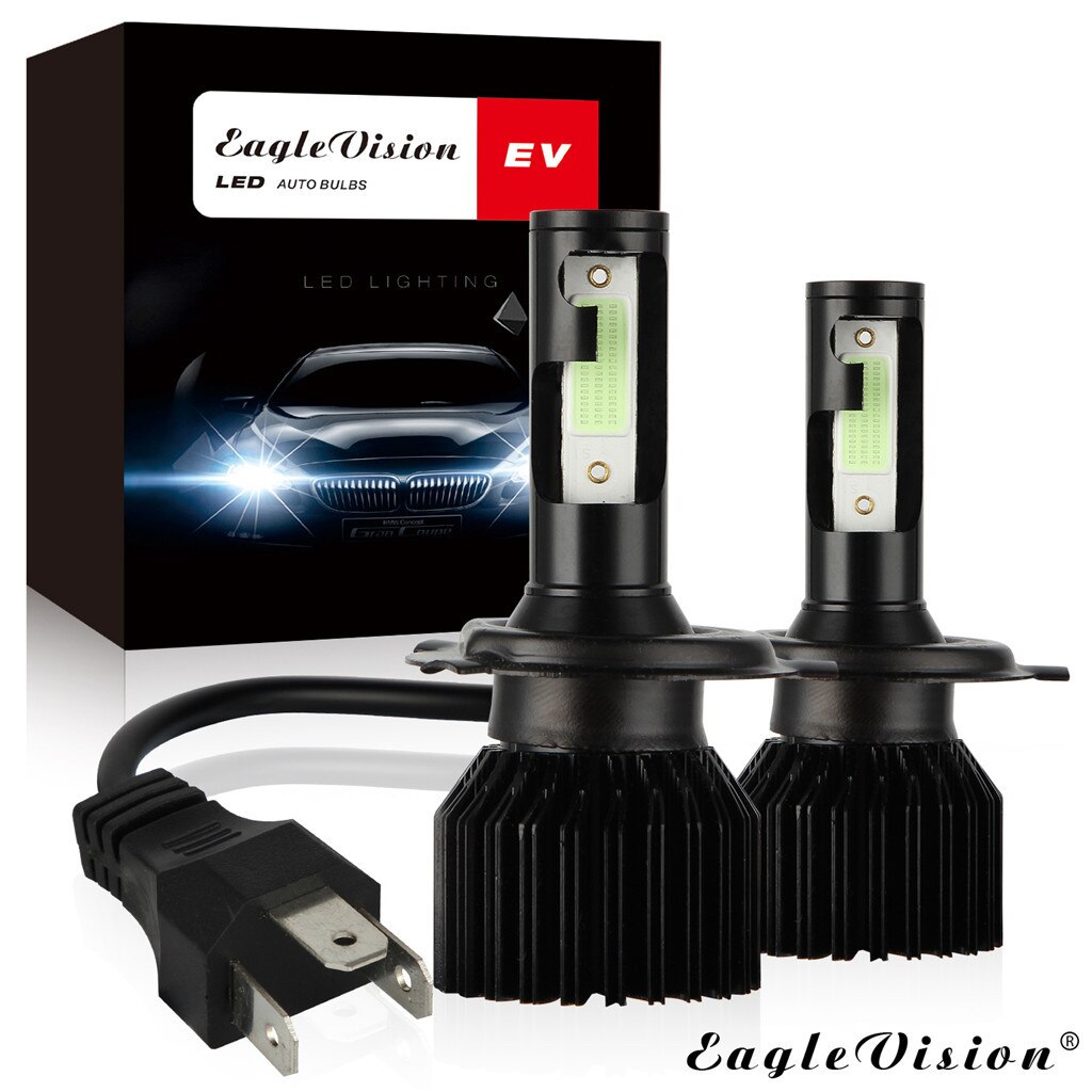 2x H4 Led Ice Blue Headlight Conversion Kit Bulb 30000lm High Power 8000k Ice Blue Intelligent Control Drive Headlight Car Light