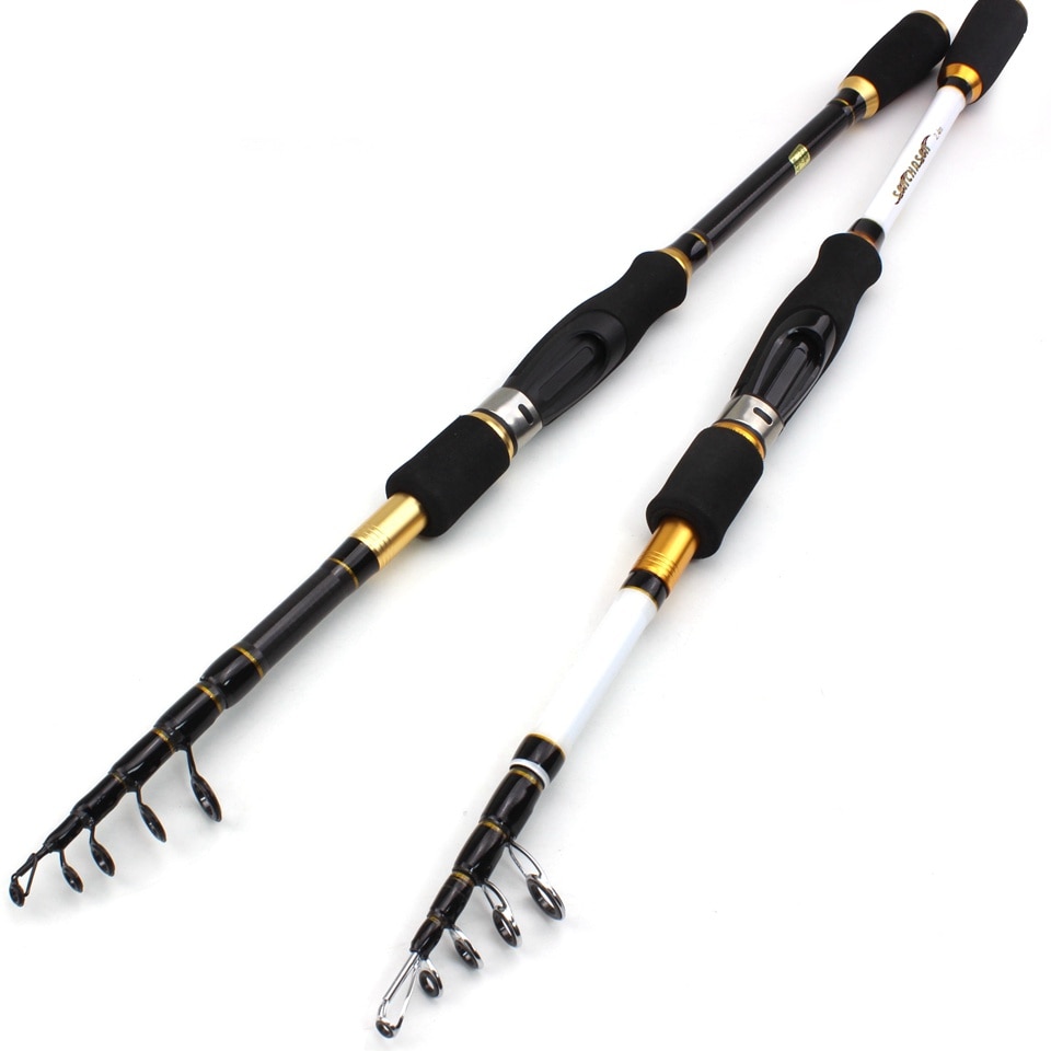 1.8m-2.7m M puissance leurre 7-28g Portable télescopique canne à pêche coulée filature poisson main matériel de pêche canne à pêche