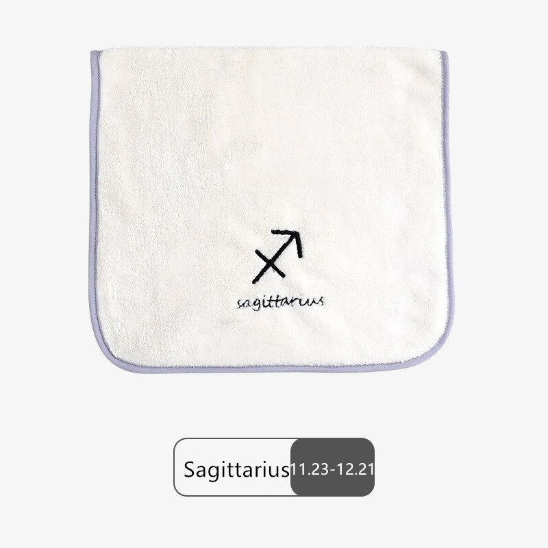 32*60cm Face Towel Microfiber Water Absorption Constellations Home Quick Dry Towels Small Soft Embroidery Bath Shower