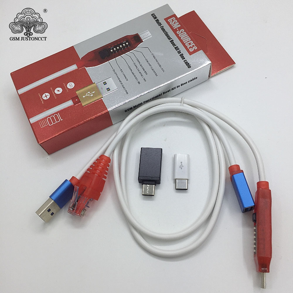Micro Usb RJ45 Multifunctionele Boot Alle In 1 Kabel Voor Qualcomm Edl/Dfc/9008 Modus Ondersteuning Snel Opladen mtk/Spd Doos Octopus Doos