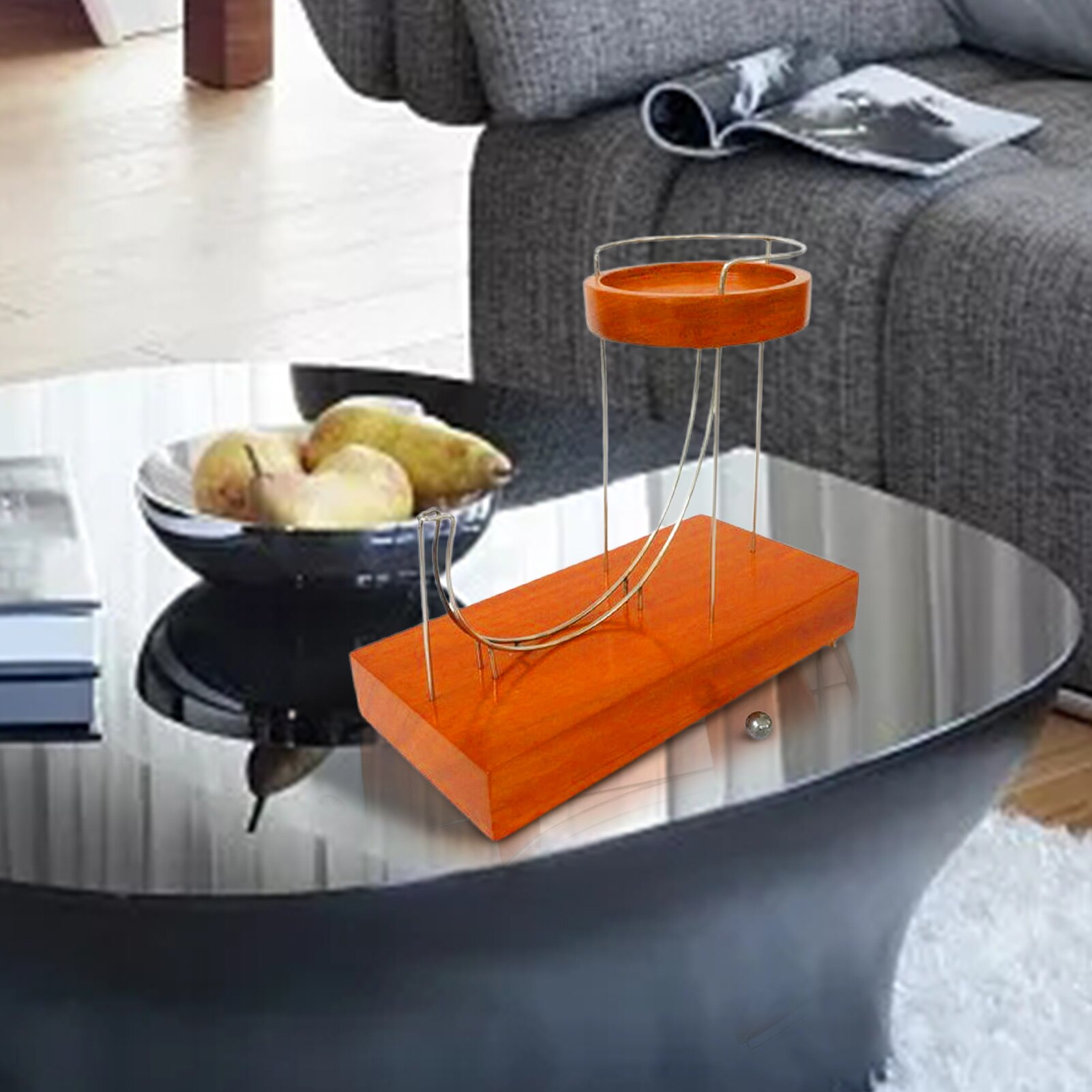 Kinetic Art Perpetual Marble Machine Perpetual Motion Machine Desk Decoration Jumping Ball Kinetic Motion Toy for Home Office