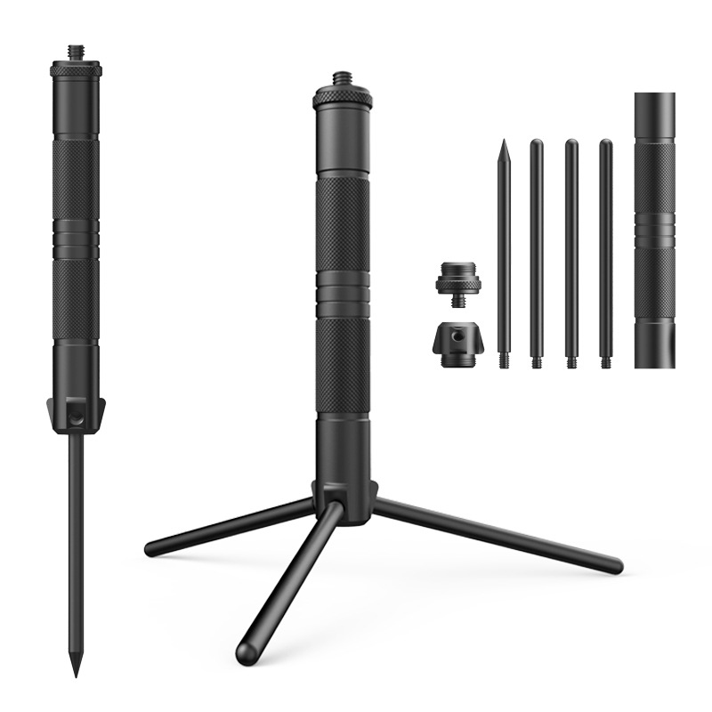 draussen Aluminium Laterne Ständer Camping Lampe Mast faltbare Licht halterung Lampe Halterung Kamera Telefon Stativ Ständer für Picknick: Ursprünglich Titel
