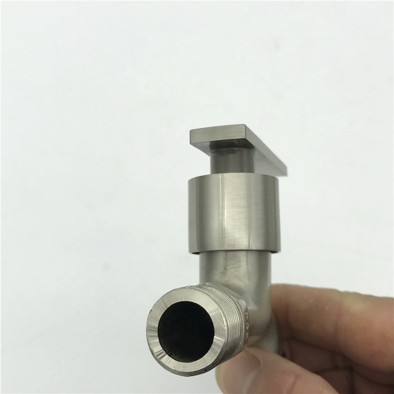 G1/2'' Washing Machine Tub Tap 304 Stainless Steel Brushed Clod Water Faucet Wall Mount Outdoor Garden Faucet