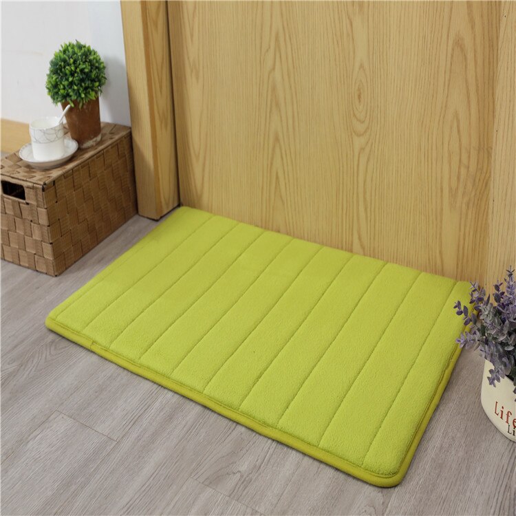 Badkamer Tapijt Geheugen Katoen 50*80Cm Badkamer Mat Badkamer Horizontale Streep Tapijt Absorberende Non-Slip Mat Badkamer: G / 40x60cm