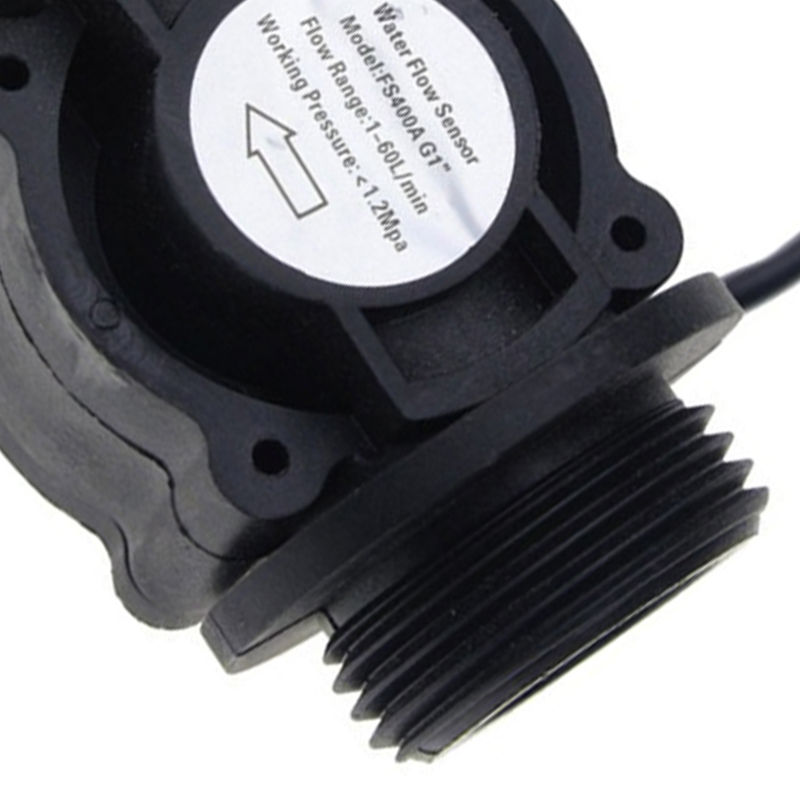 2PCS Water Flow Sensor Fuel Flow Meter Water Meter Sensor Flowmeter Water Sensor Counter Indicator FS400A G1 DN25 1-60L/Min