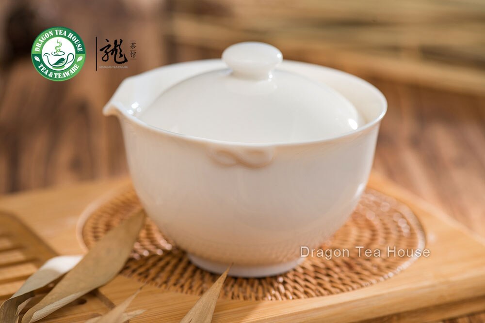 Gaiwan fein Reine Weiß Jade Porzellan China Kung-Fu Gaiwan 155 ml