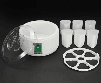 220V 1.5L Electric Automatic Yogurt Maker Machine Yoghurt DIY Tool Material Stainless Steel Plastic Container Kithchen Appliance: 6 cups