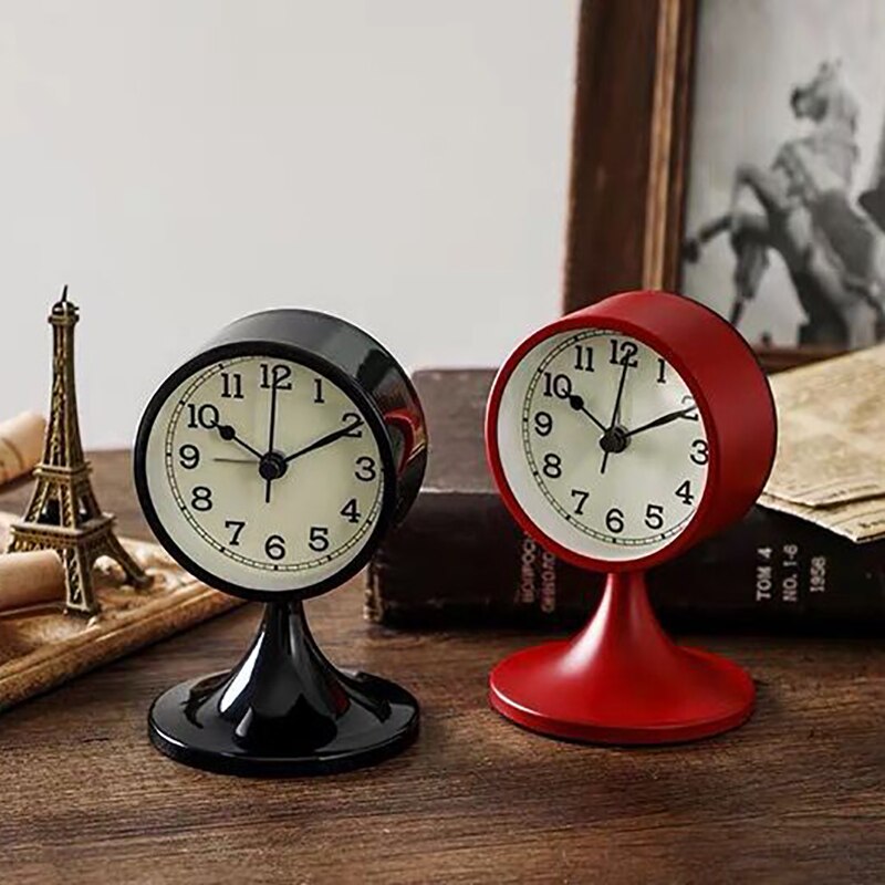 Nordic style alarm clock Simple students with bedroom bedside mute modern personality lazy desktop small alarm clock