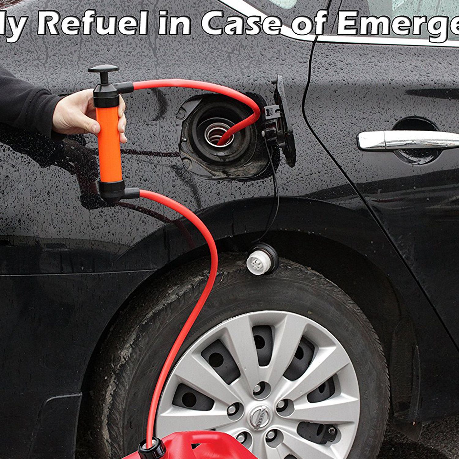 Multi-Purpose Siphon Transfer Pump Kit, with Dipstick Tube | Fluid Fuel Extractor Suction Tool for Oil, Gasoline, Wate