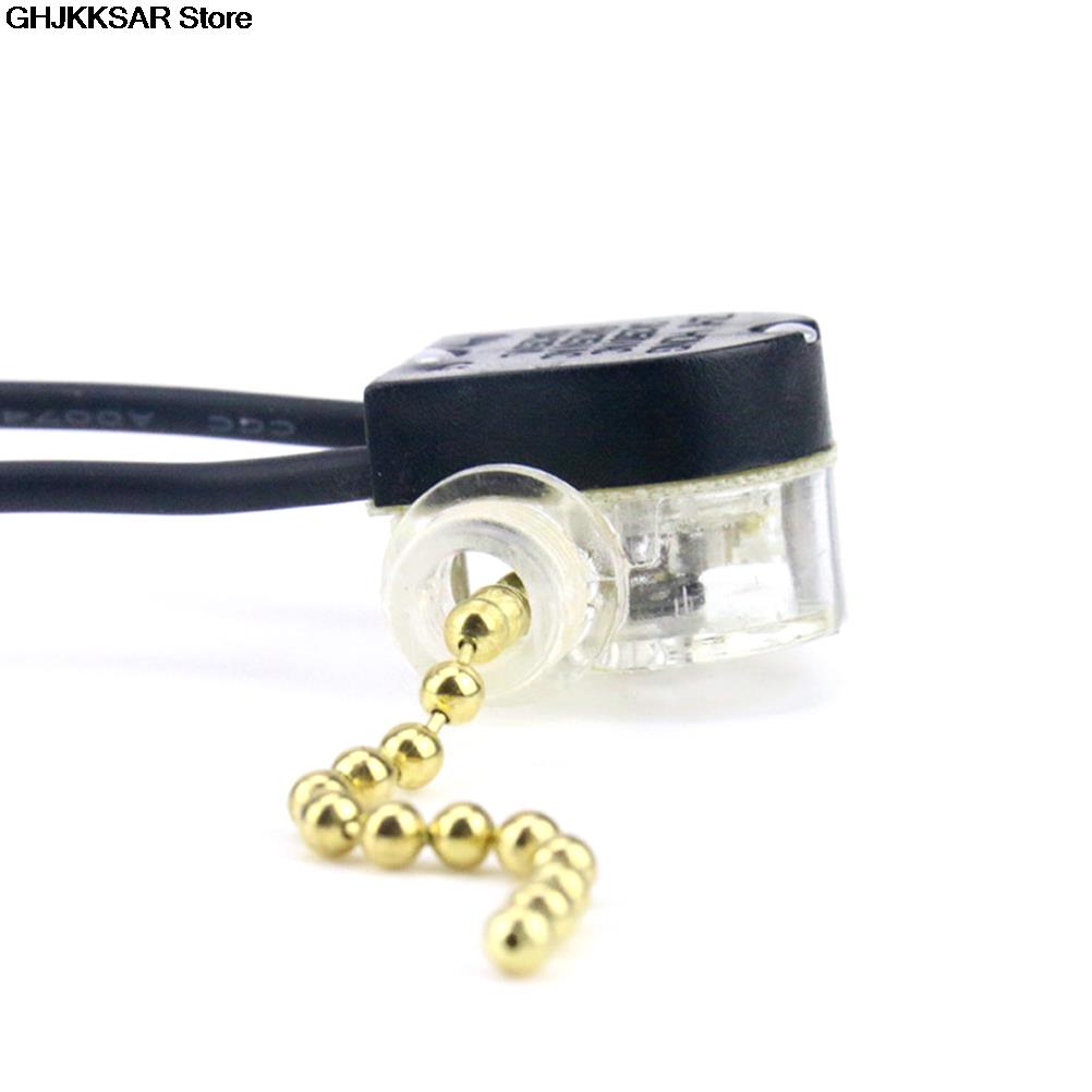 1set Ceiling Fan Wall light Bedside Lamp Replacement Pull Cord Chain Switch 3A/220V-250V