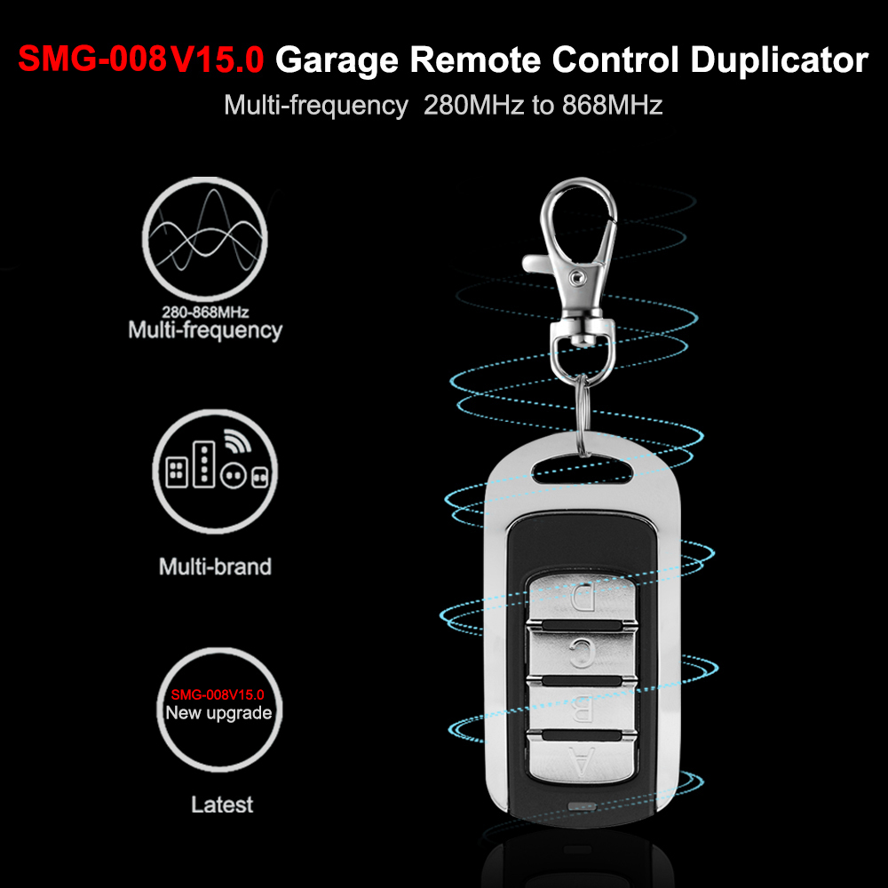 BFT MITTO 4, MITTO4A, MITTTO B RCB 04, KLEIO B RCA 04, TRC1, TRC2, TRC3 Garage Remote Control 433MHz Rolling Cod Fob Transmitter