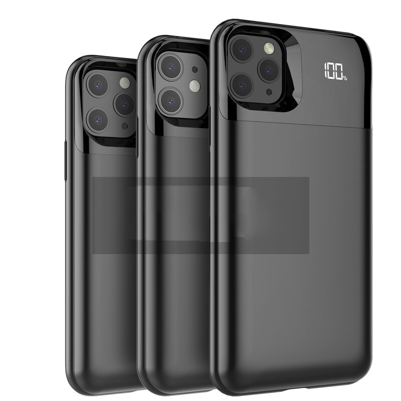 Silm Draadloze Batterij Oplader Voor iphone 11 Pro Max Telefoon case Aparte Power Bank 2 in 1 Opladen Terug cover Voor iPhone 11