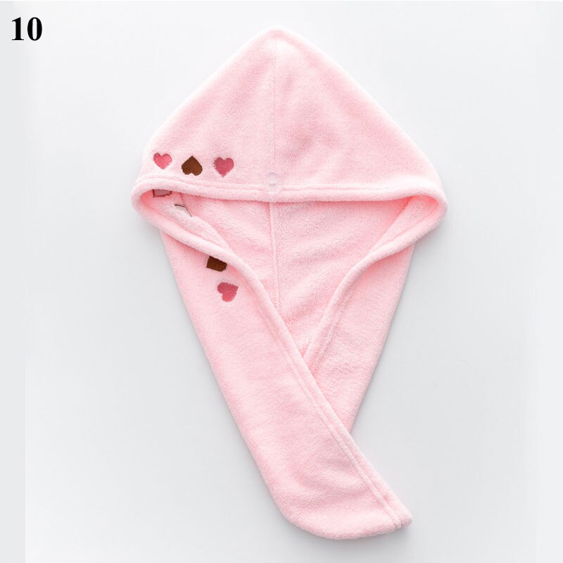 Haardroogkap, sneldrogende handdoek, microvezel handdoek, muts, superabsorberend, tulband, hoofddoek, dameskap voor lang haar, droogkap, mutsen: 10