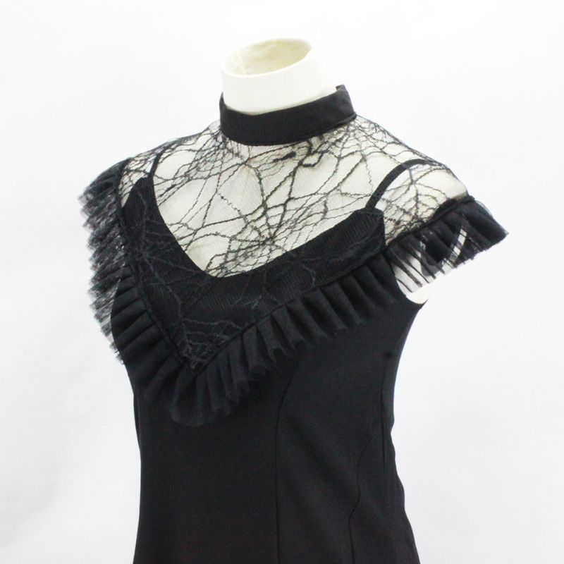 Einzigartige Spinne Netz Stil Gefälschte Kragen Netz Gittergewebe Rüschen Spitze Abnehmbare Halskette Halsband mit Geschmack für Frauen Kleidung Dekoration