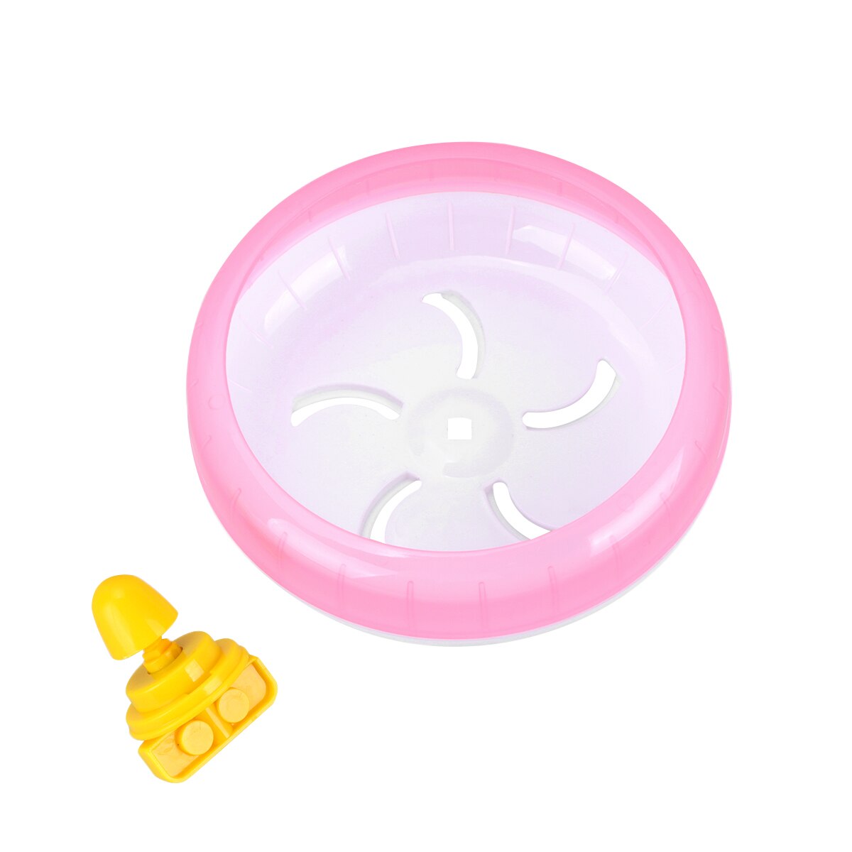 1Pc 14cm Multipurpose Wide Suitability Hamster Mice Gerbil Rat Exercise Wheel PP Run Disc Small Animal Pet): Pink