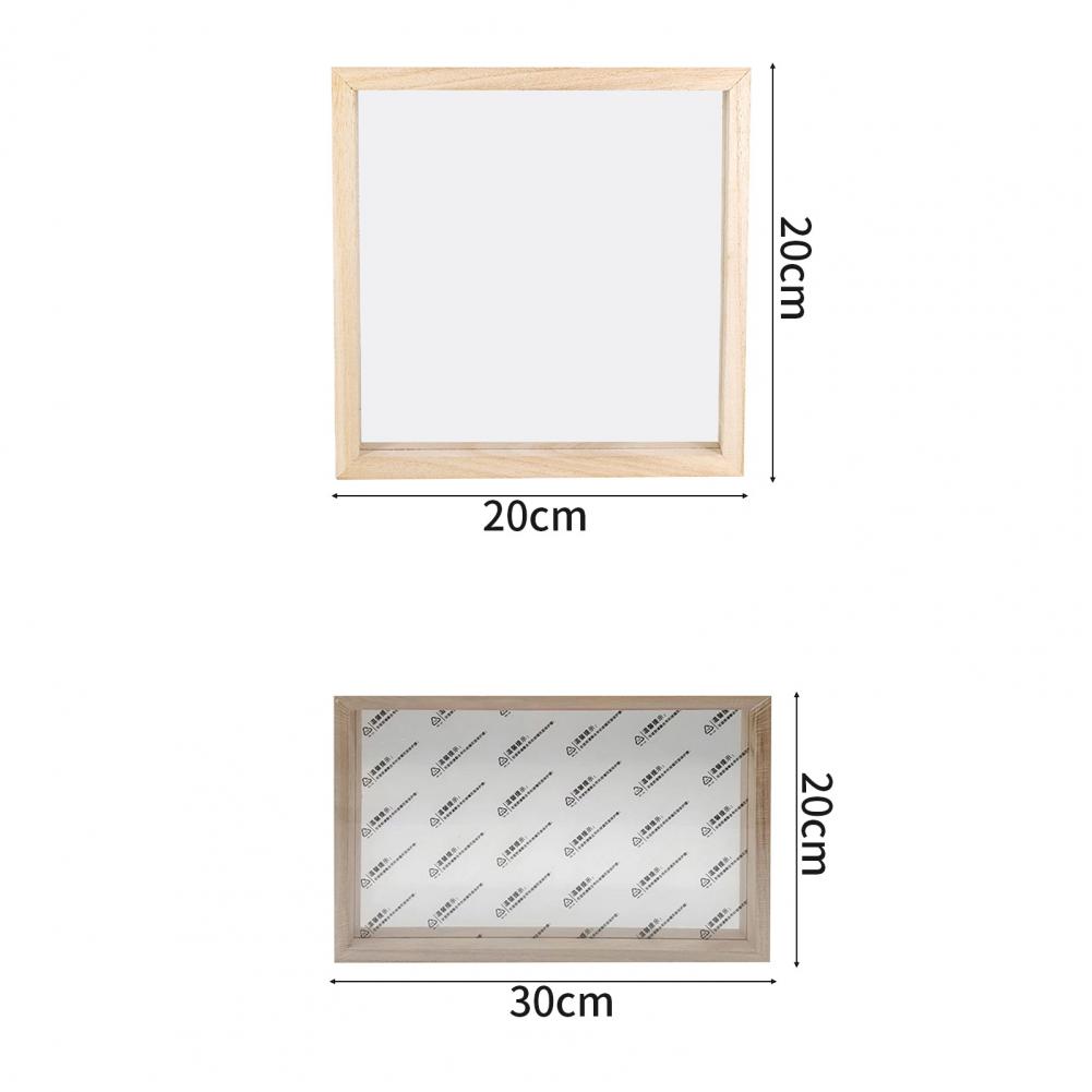 20/30cm madeira acrílico moldura de foto sem rebarbas artesanato diy crianças pintura quadro de exibição de papel fazendo molde quadro decoração de casa