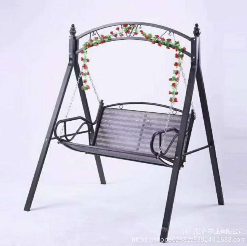 Double Swing Glider Outdoor Glider Swing Indoor and Outdoor Double Rocking Chair Iron Glider Balcony Courtyard Garden Leisure